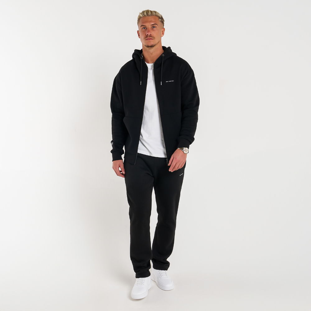 Diallo Zip Hoodie - Black