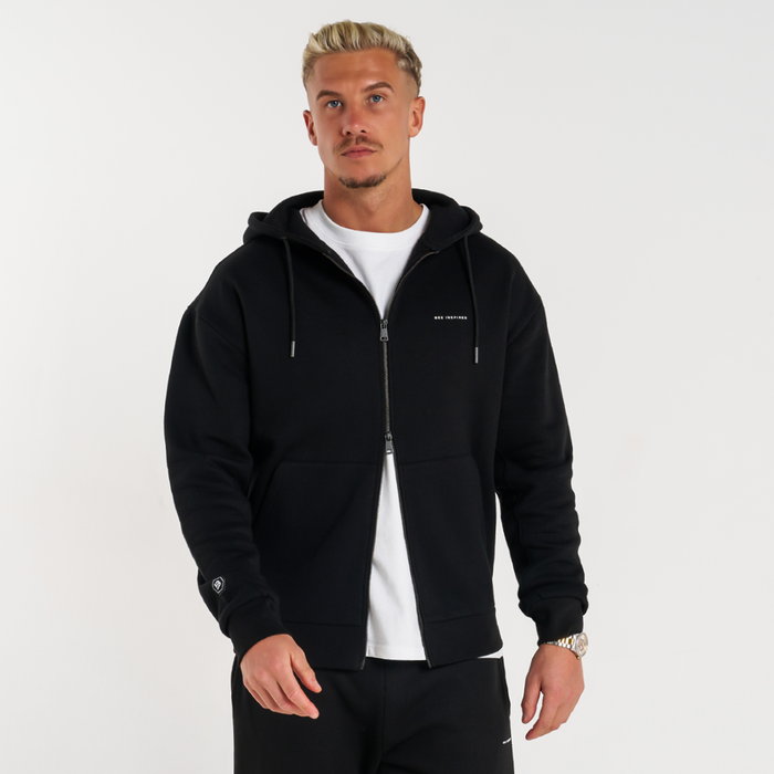 Diallo Zip Hoodie - Black