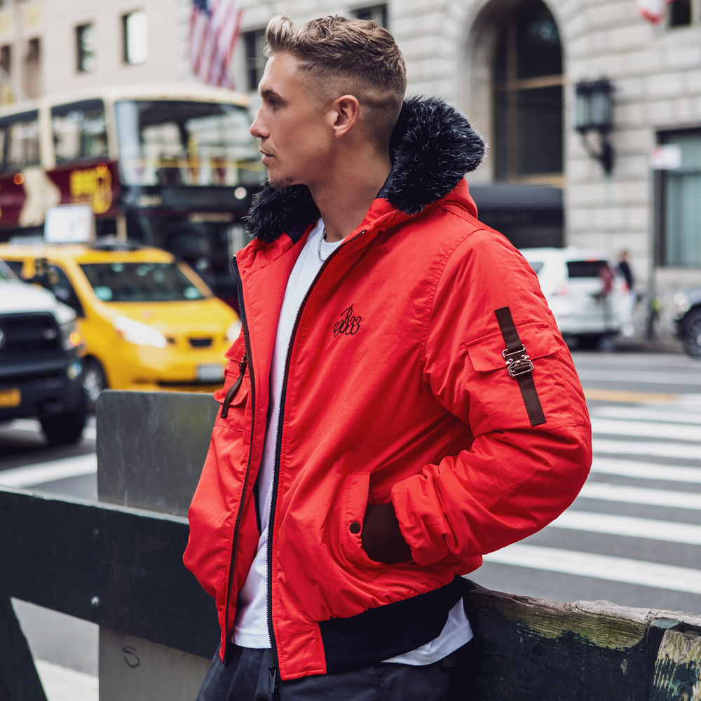 Lakin Bomber Jacket - Red